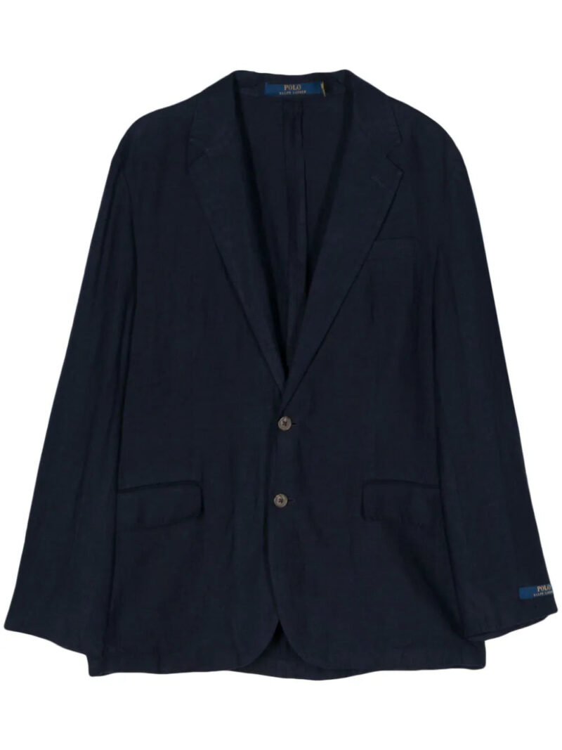 Polo Ralph Lauren  single-breasted linen blazer