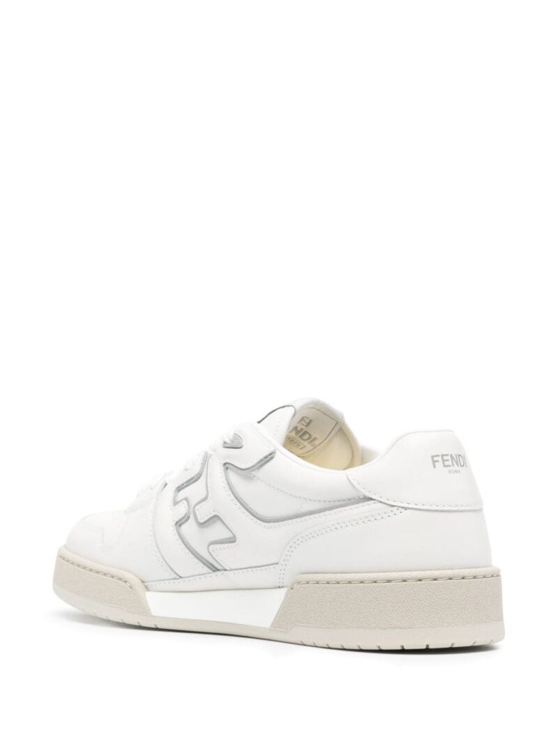 FENDI Match FF-appliqué leather snekaers