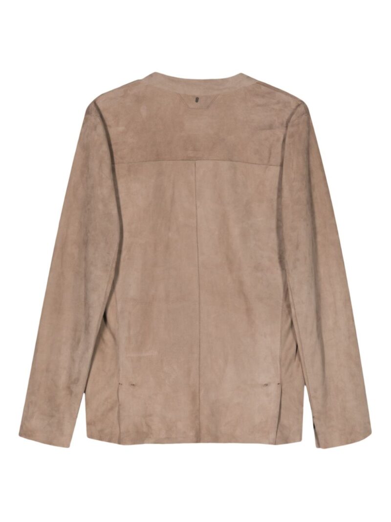 Salvatore Santoro open-front suede jacket