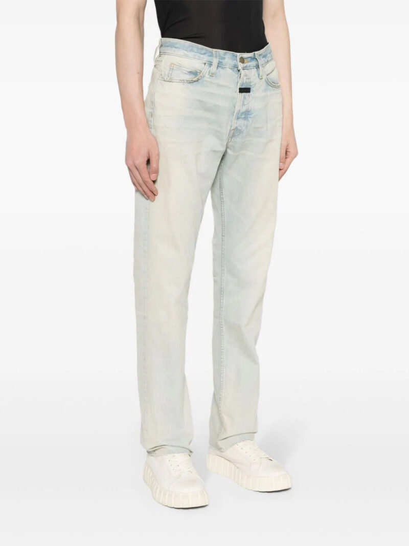 Fear Of God logo-tag mid-rise straight-leg jeans
