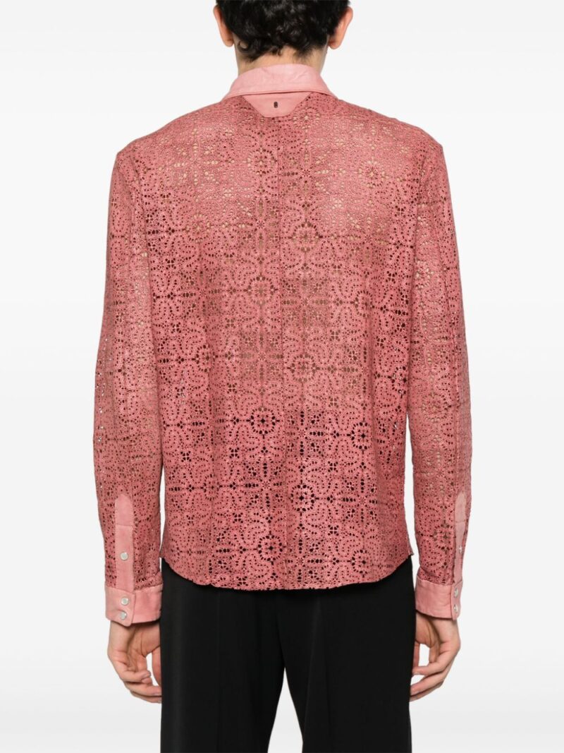 Salvatore Santoro perforated leather shirt