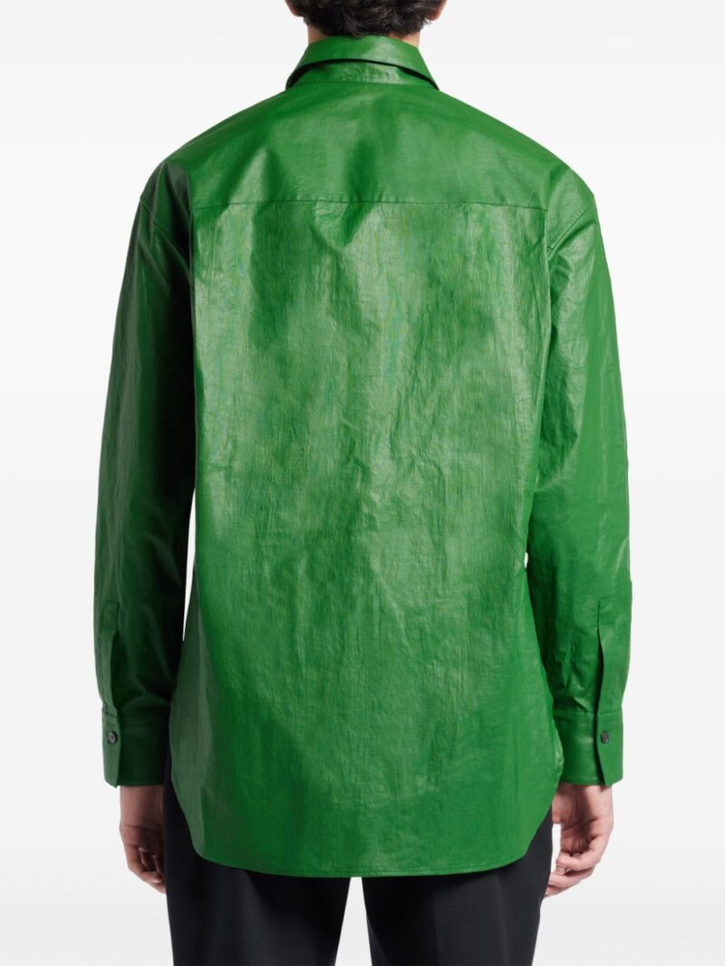 Ferragamo  coated-finish cotton shirt