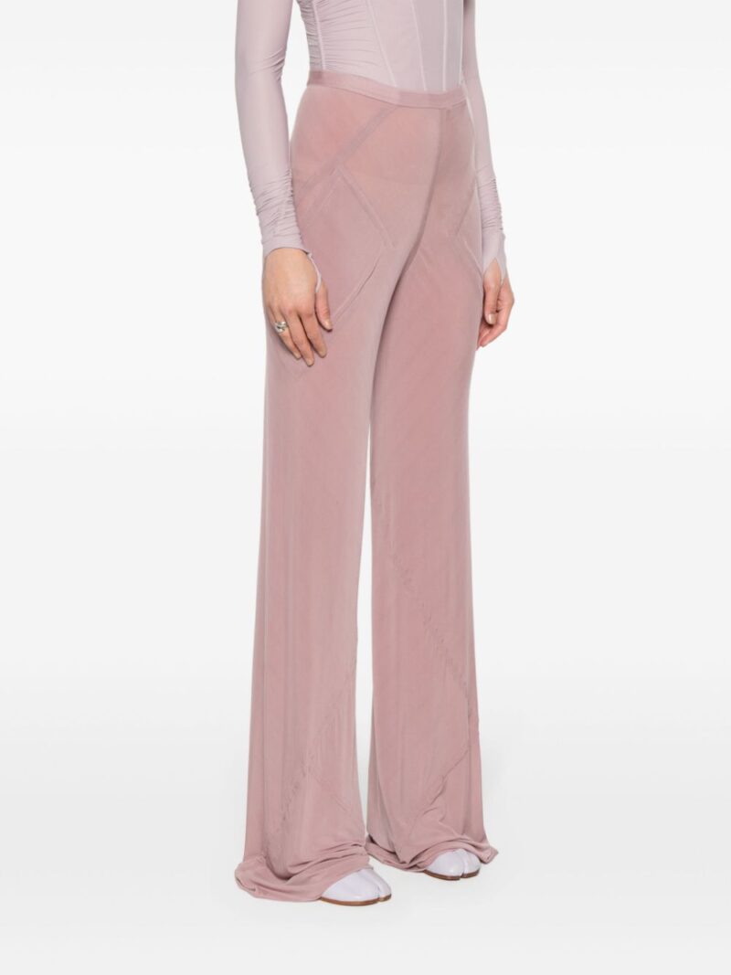 Rick Owens  seam-detailed flared trousers