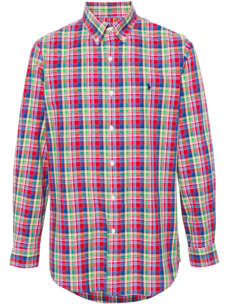 Polo Ralph Lauren  plaid-pattern long-sleeve shorts