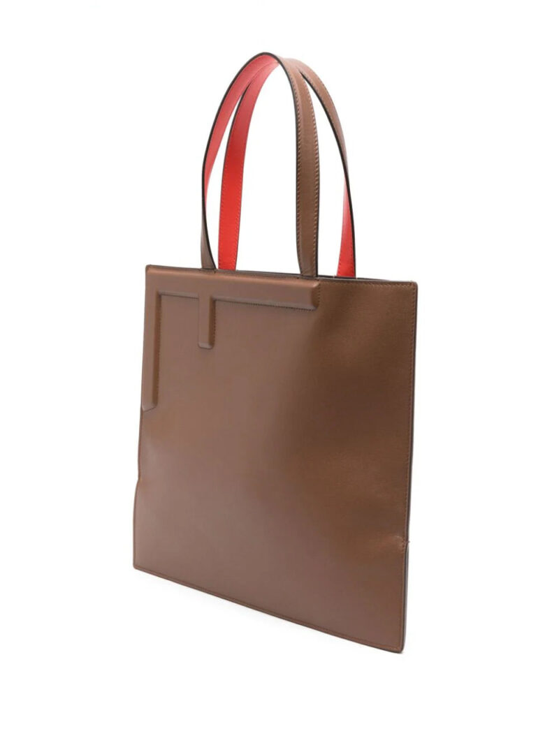 FENDI medium Flip leather tote bag