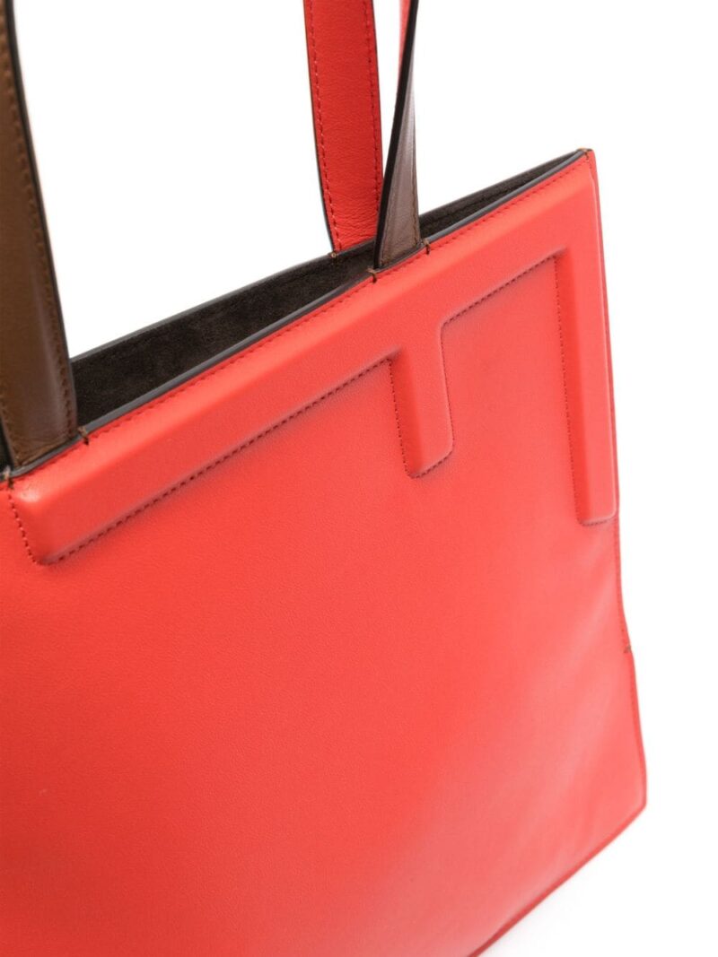 FENDI medium Flip leather tote bag