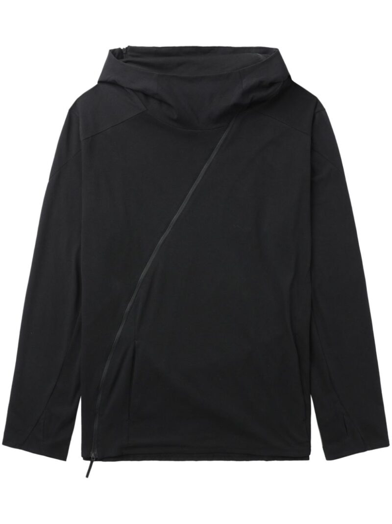 Post Archive Faction  off-centre hooded jacket