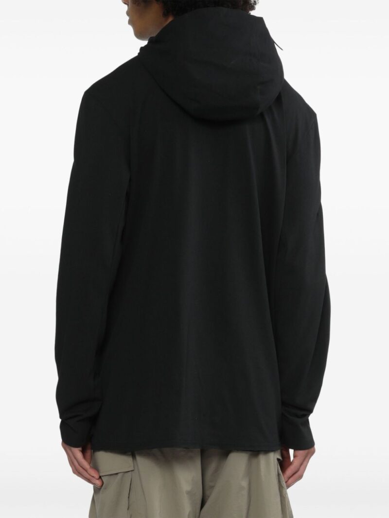 Post Archive Faction  off-centre hooded jacket