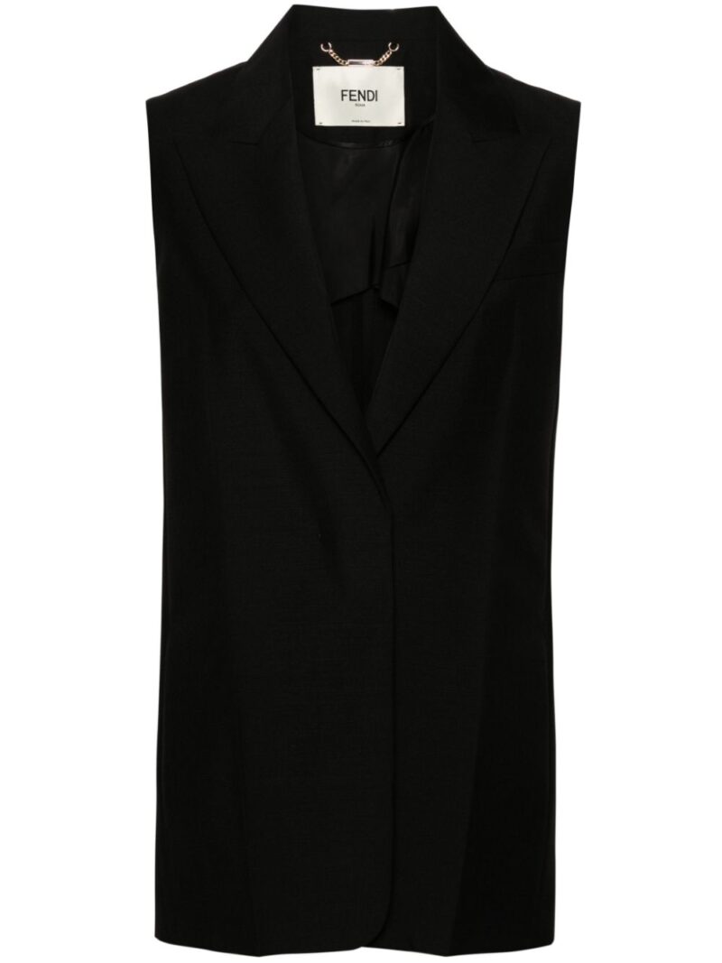 FENDI  peak-lapel waistcoat