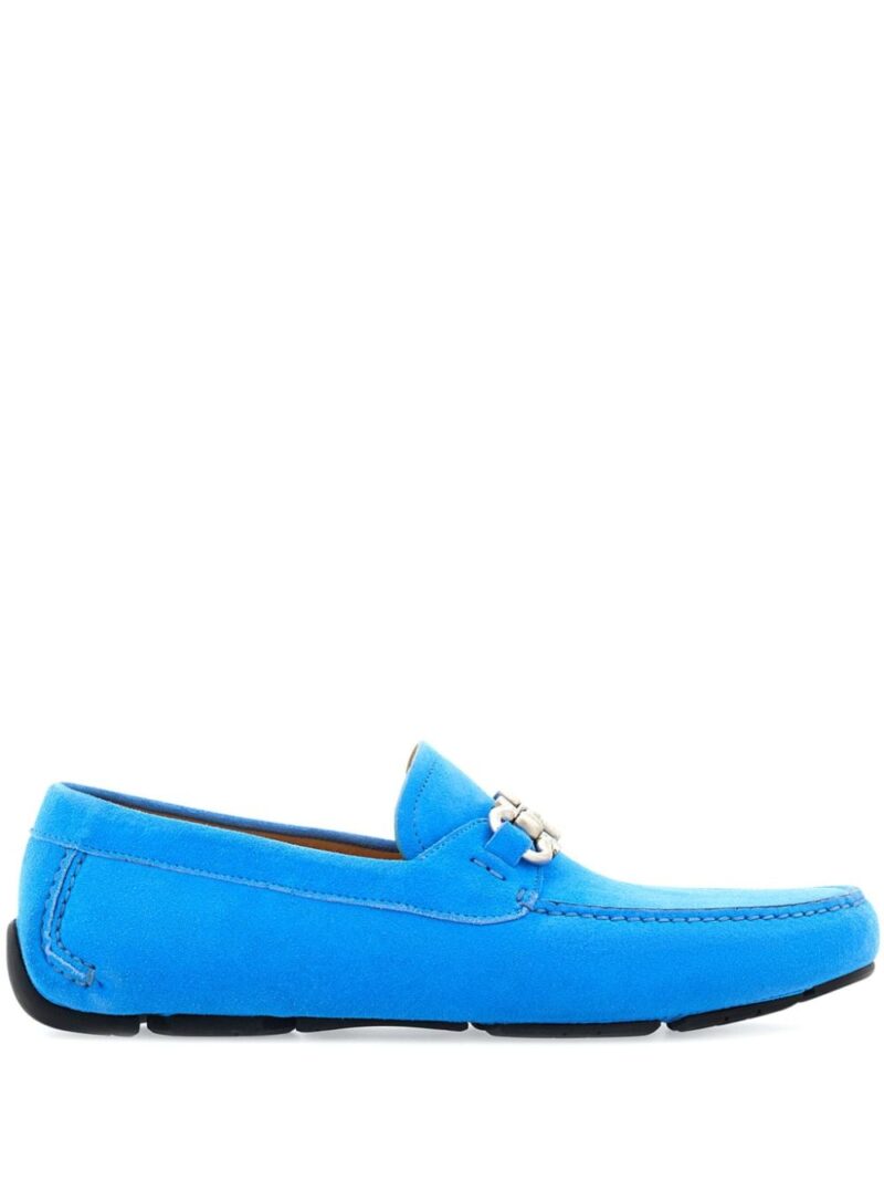 Ferragamo  Gancini suede driving shoes