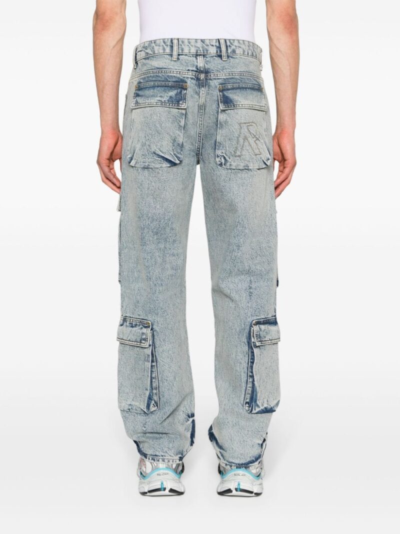 Represent  R3CA mid-rise straight-leg jeans