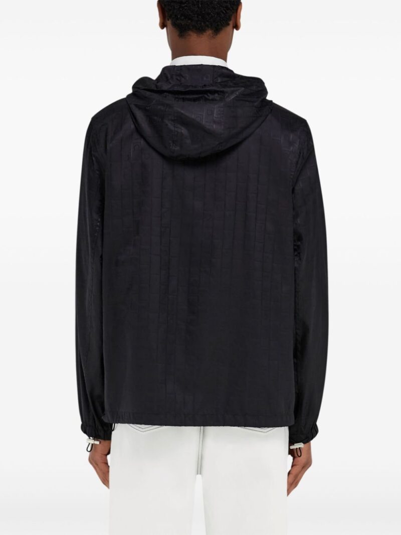 Ferragamo  Gancini-jacquard rain jacket