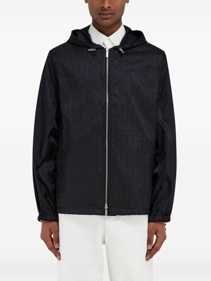 Ferragamo  Gancini-jacquard rain jacket