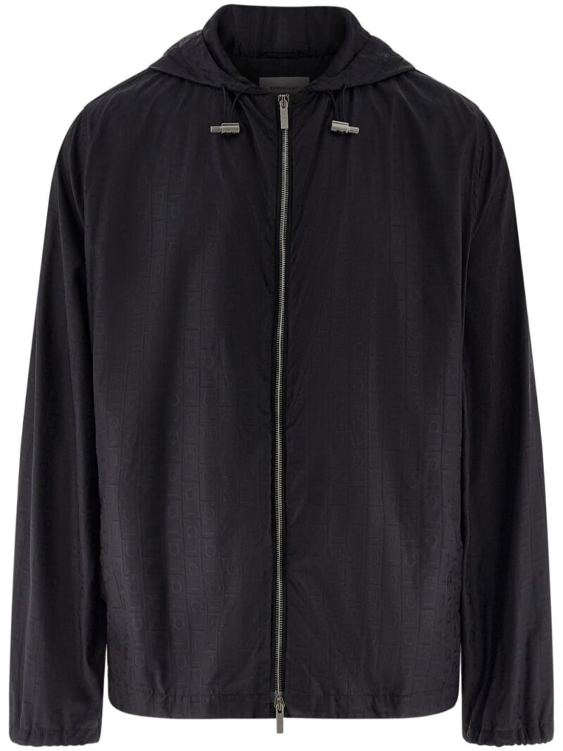 Ferragamo  Gancini-jacquard rain jacket