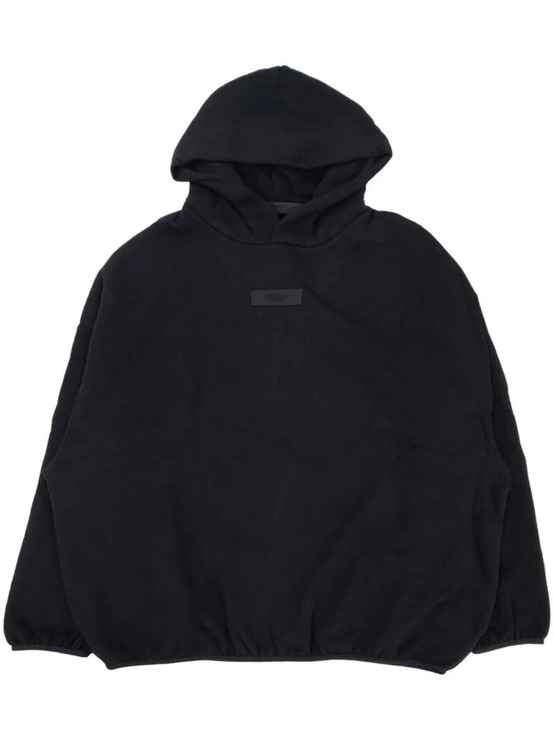 FEAR OF GOD ESSENTIALS  front logo patch panelled hoodie