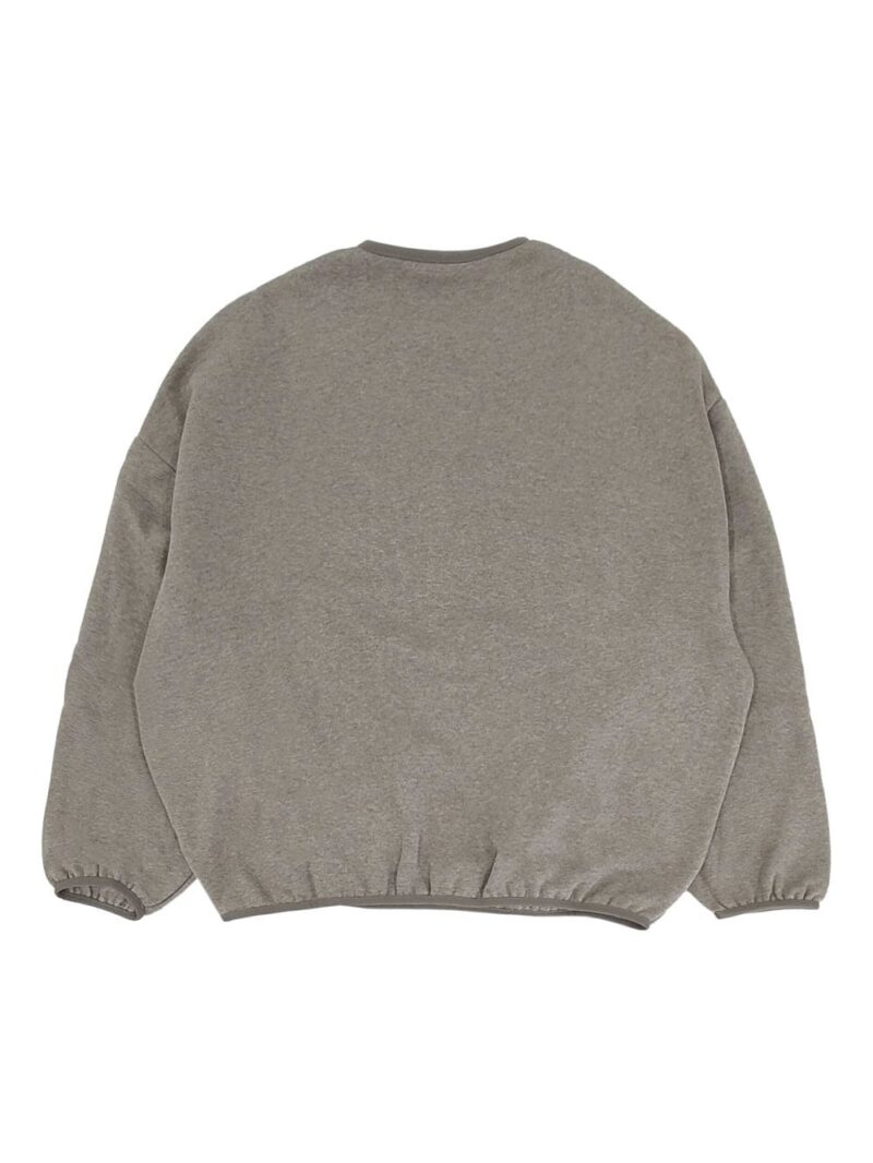 FEAR OF GOD ESSENTIALS  front logo patch elasticated waistband sweatshirt