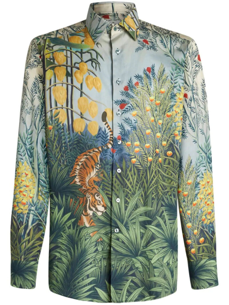 ETRO  printed cotton shirt