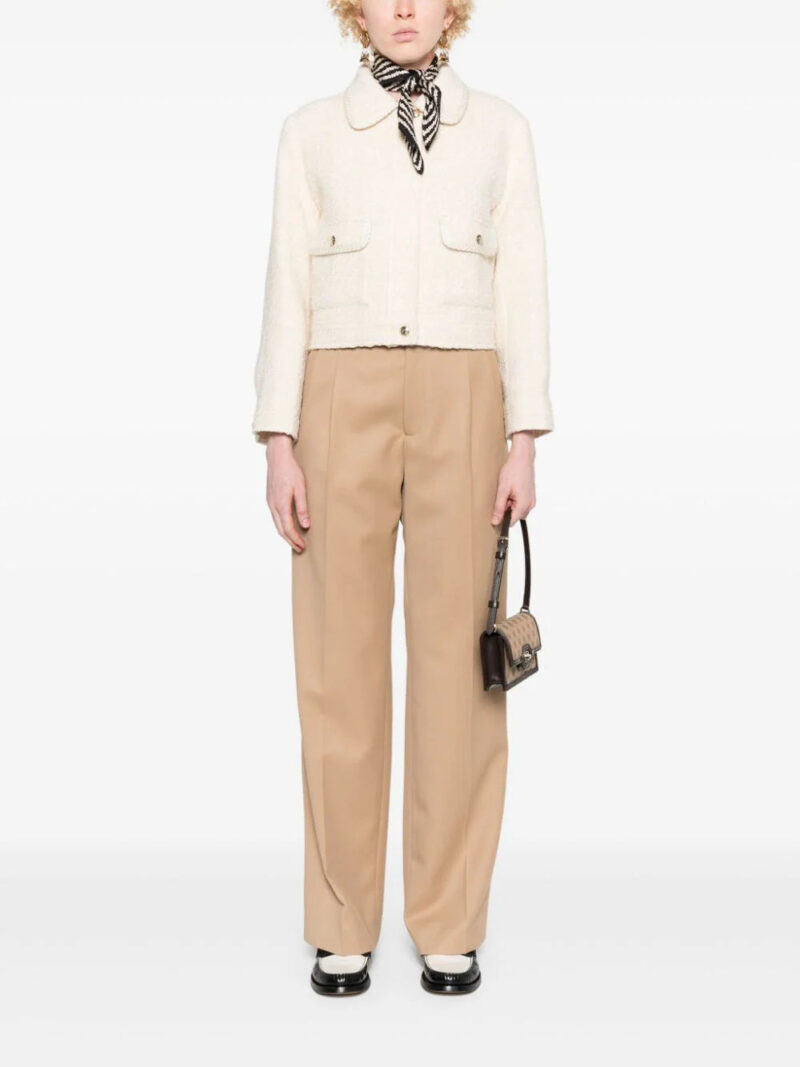 SANDRO pleat-detail trousers