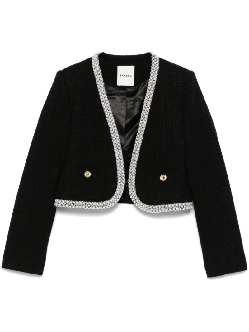 SANDRO  cropped tweed jacket