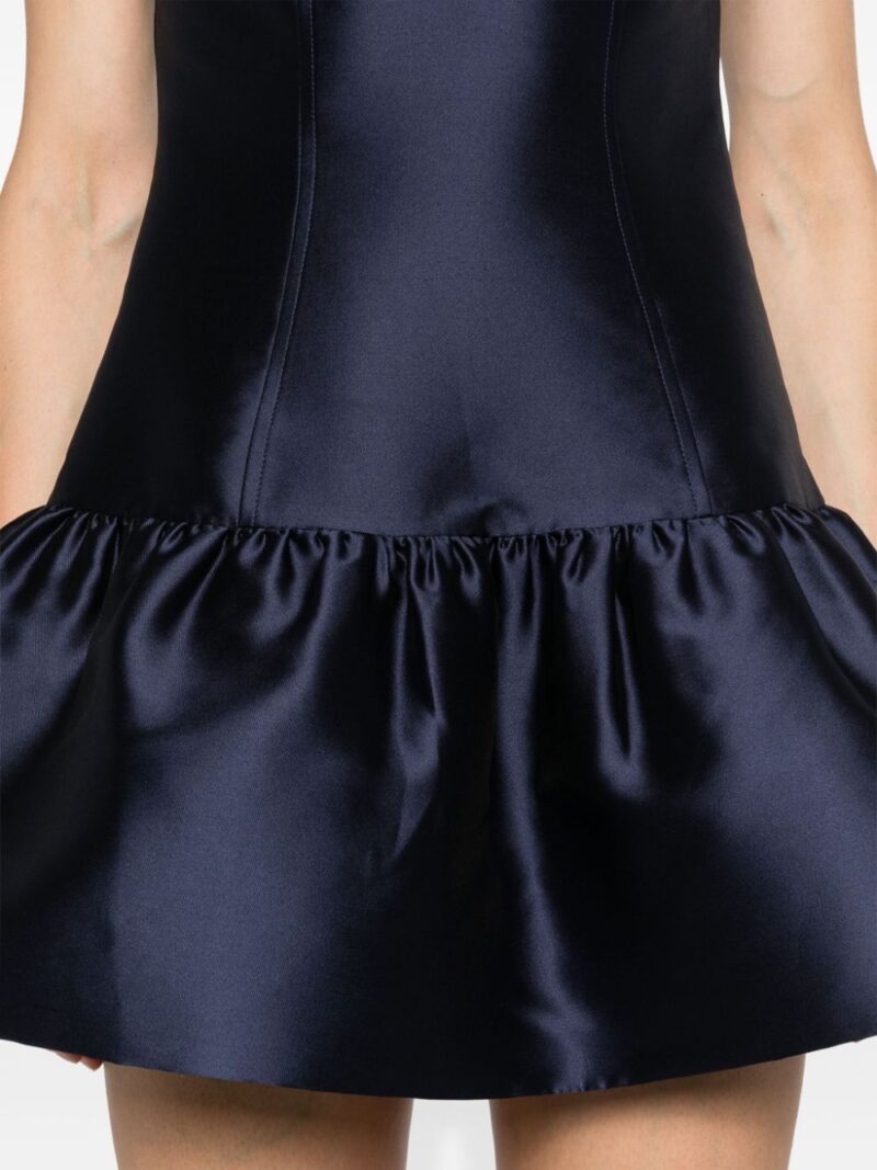 SANDRO  peplum-hem satin minidress