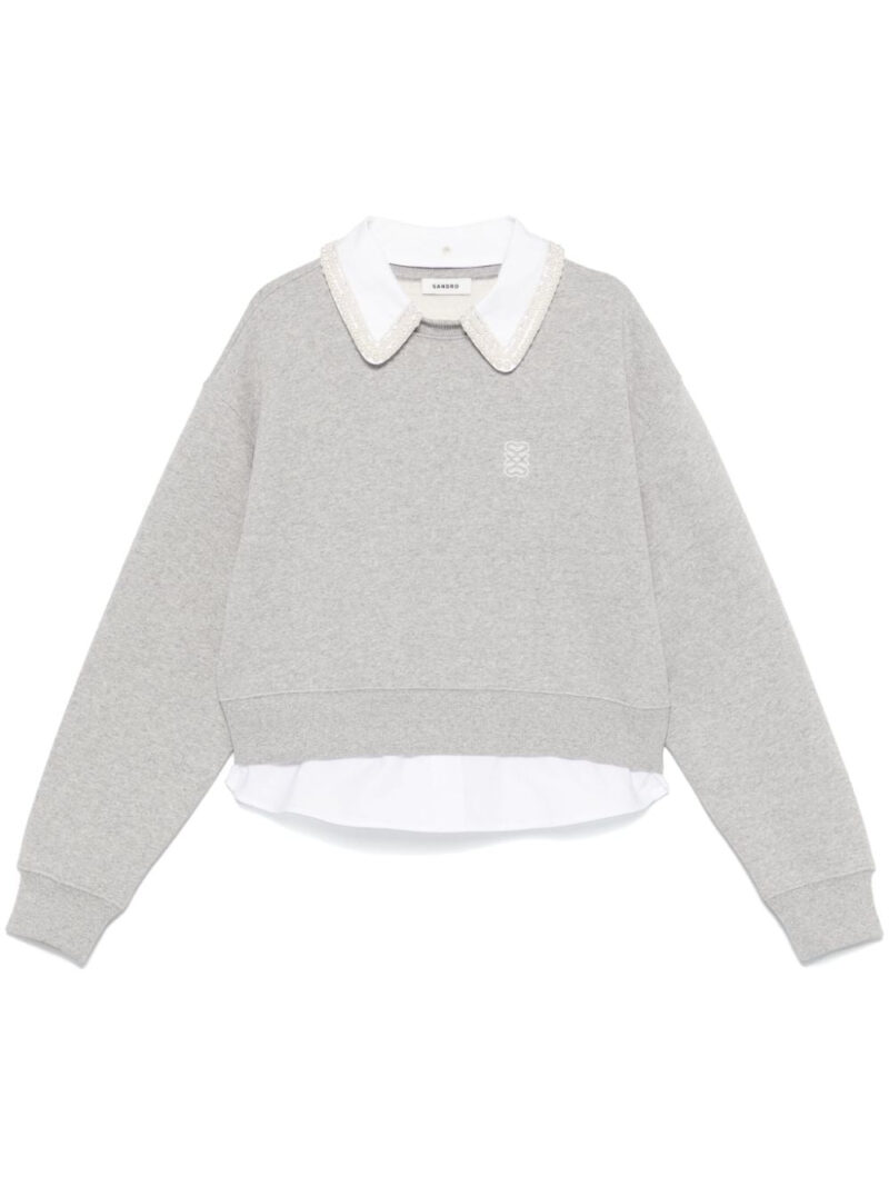 SANDRO  layered sweatshirt