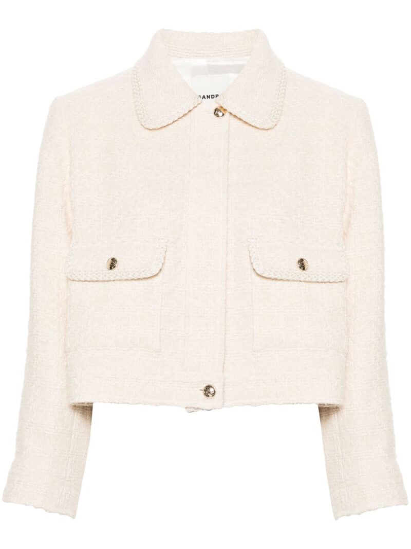 SANDRO  embossed-buttons jacket