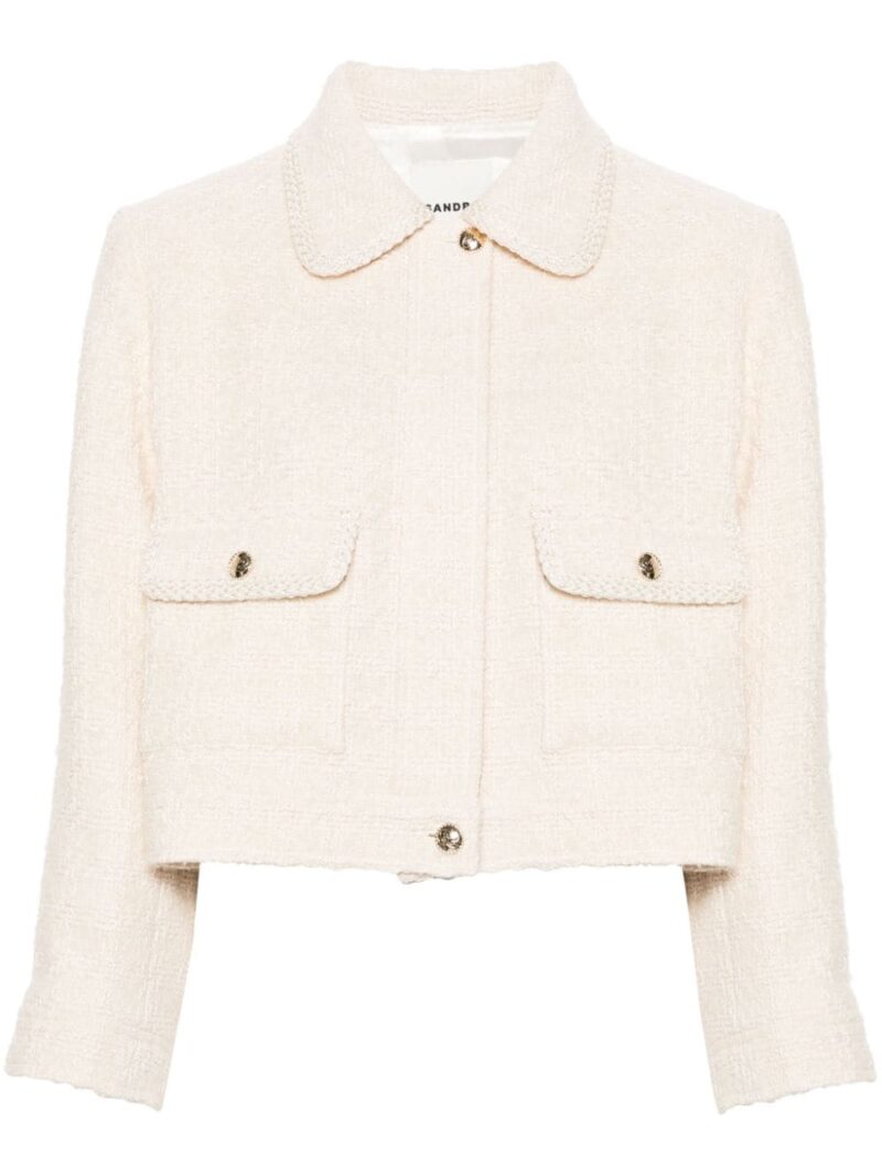 SANDRO  embossed-buttons jacket