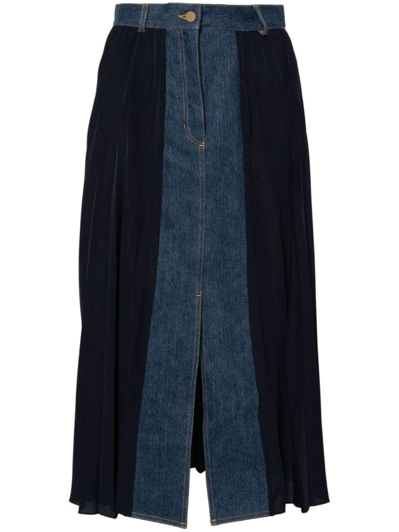 SANDRO  pleated midi skirt