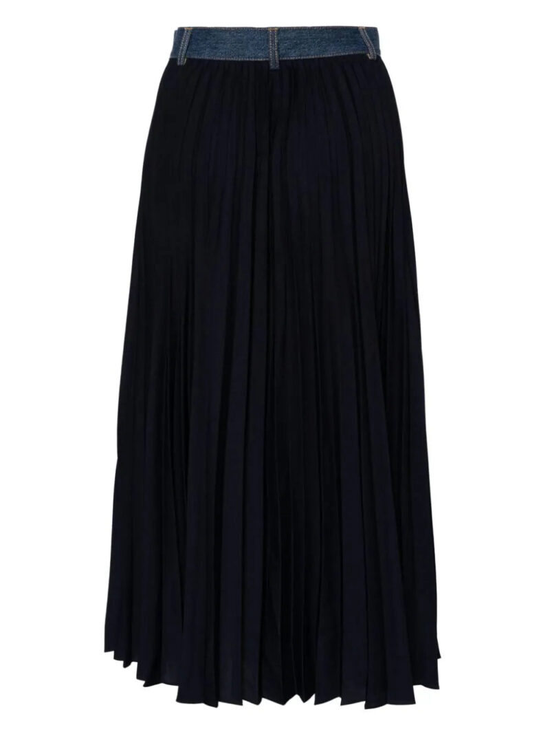 SANDRO  pleated midi skirt