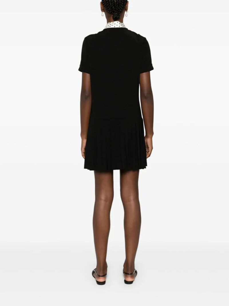 SANDRO pussy-bow collar minidress
