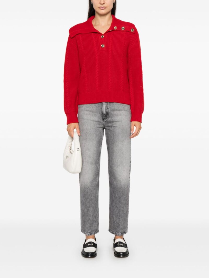 SANDRO  cable-knit sweater