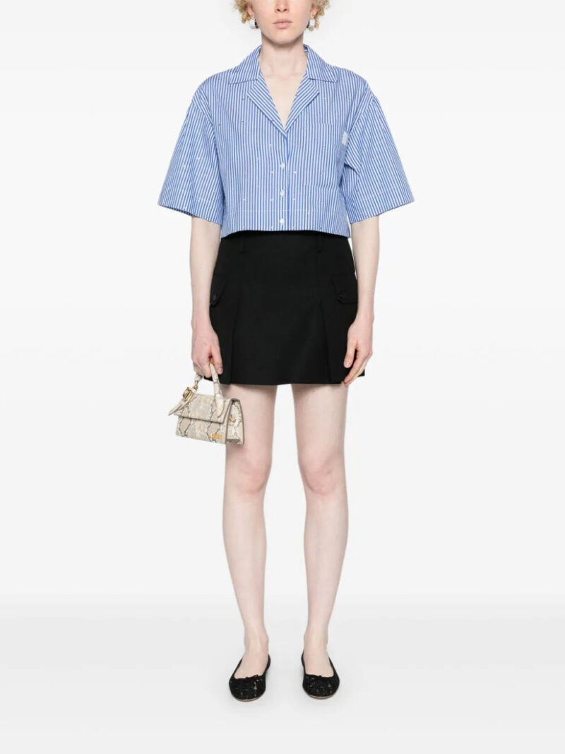 SANDRO  A-line twill miniskirt