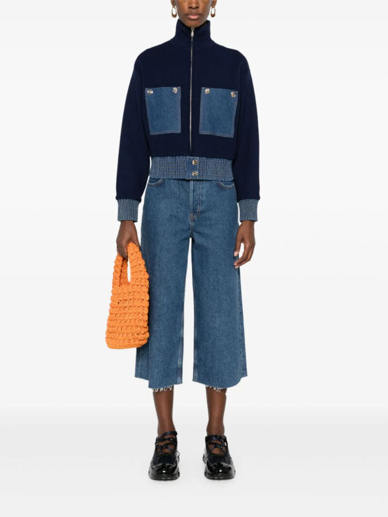SANDRO  panelled bomber jacket