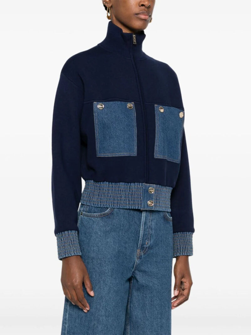 SANDRO  panelled bomber jacket