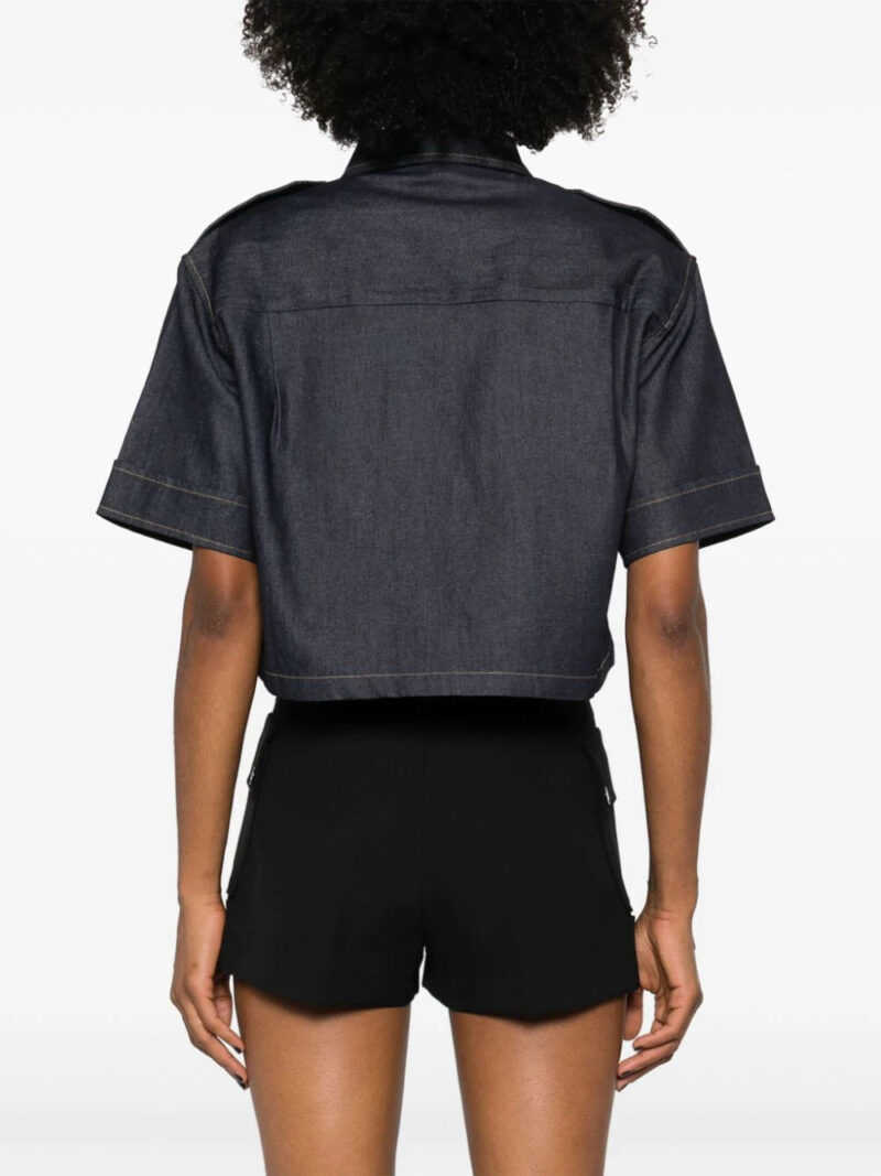 SANDRO  cropped denim shirt