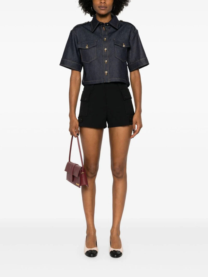 SANDRO  cropped denim shirt