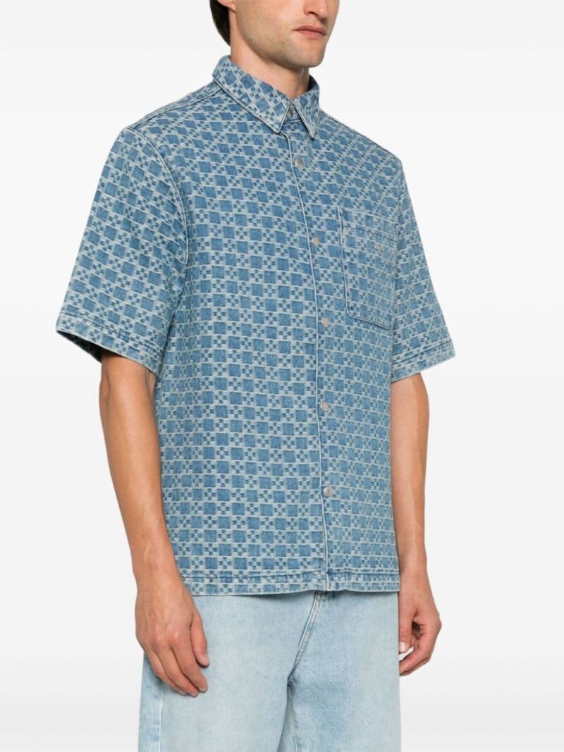SANDRO  logo-jacquard shirt