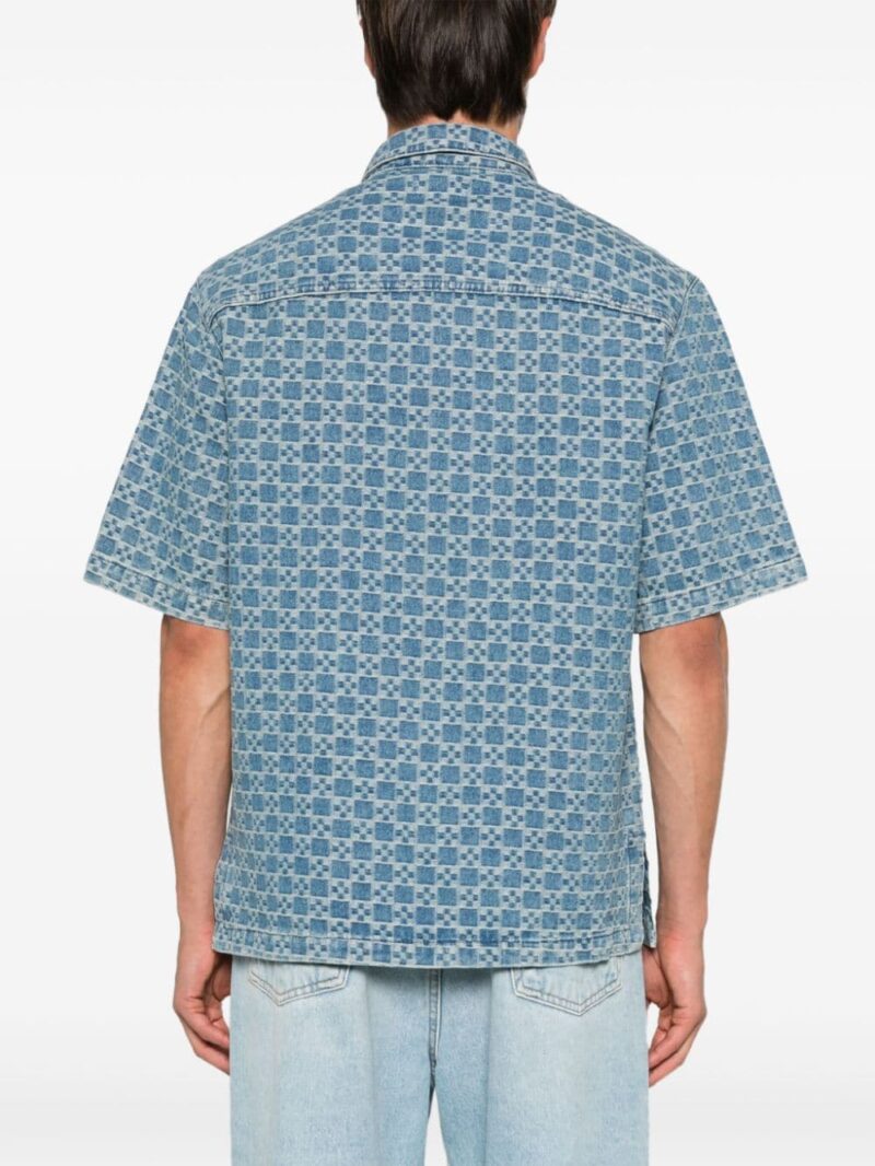 SANDRO  logo-jacquard shirt