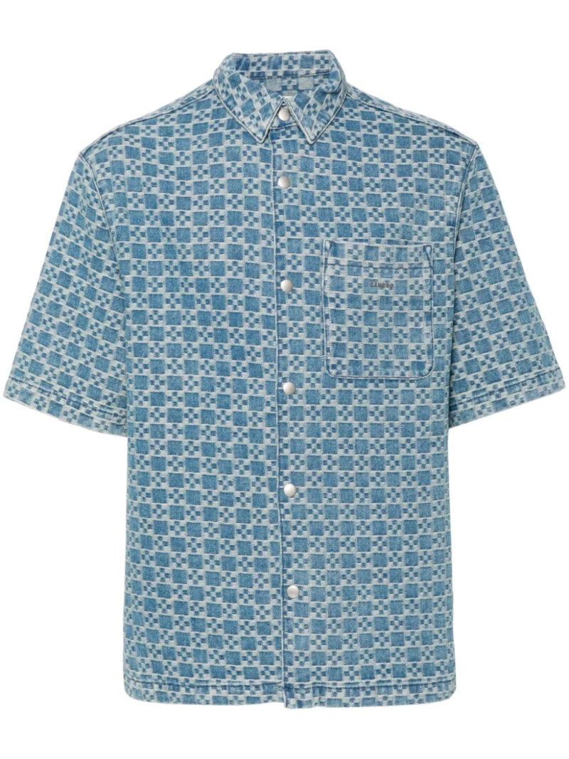 SANDRO  logo-jacquard shirt