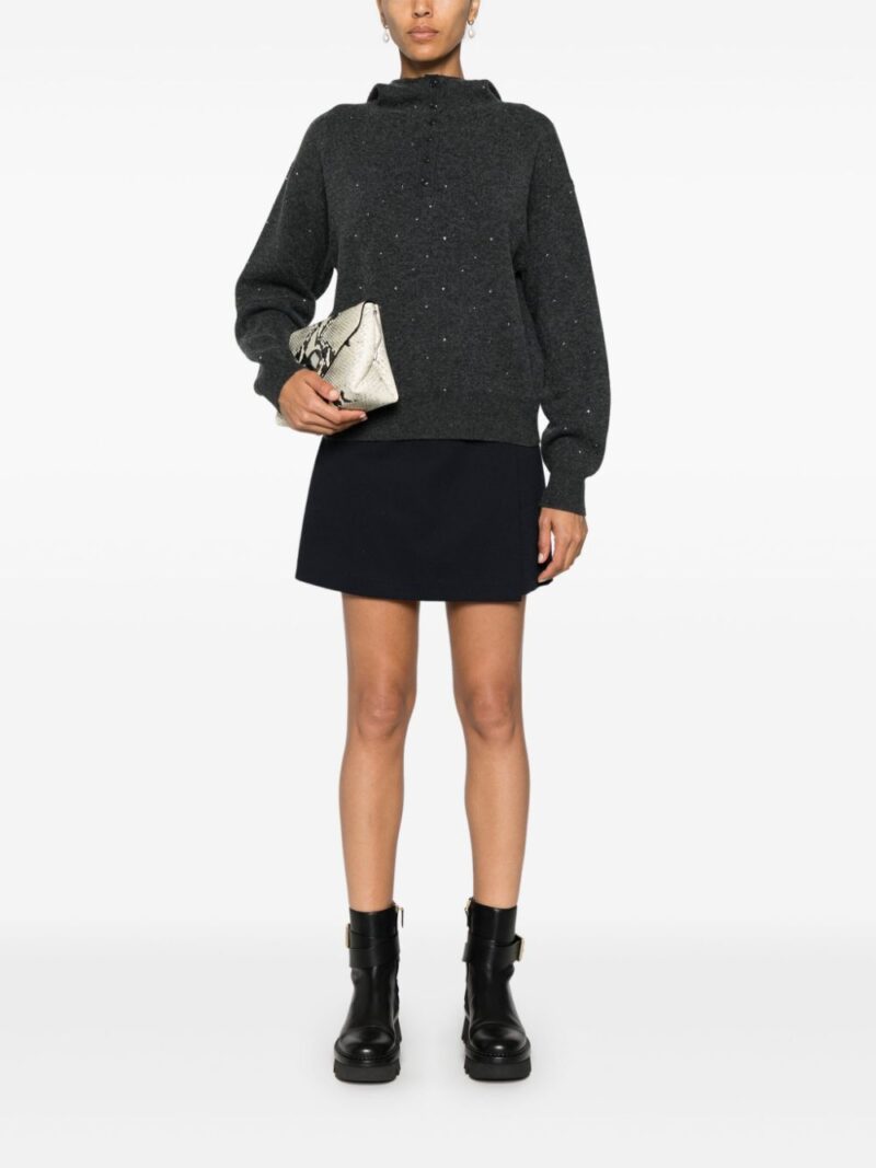 SANDRO  rhinestone-embellished sweater