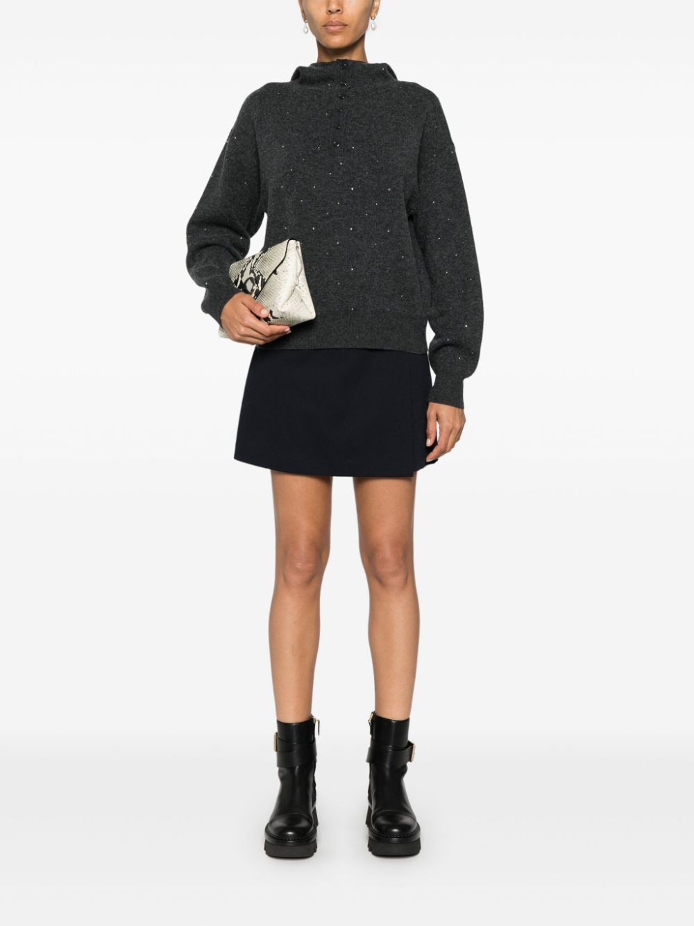 SANDRO rhinestone-embellished sweater - Image 2