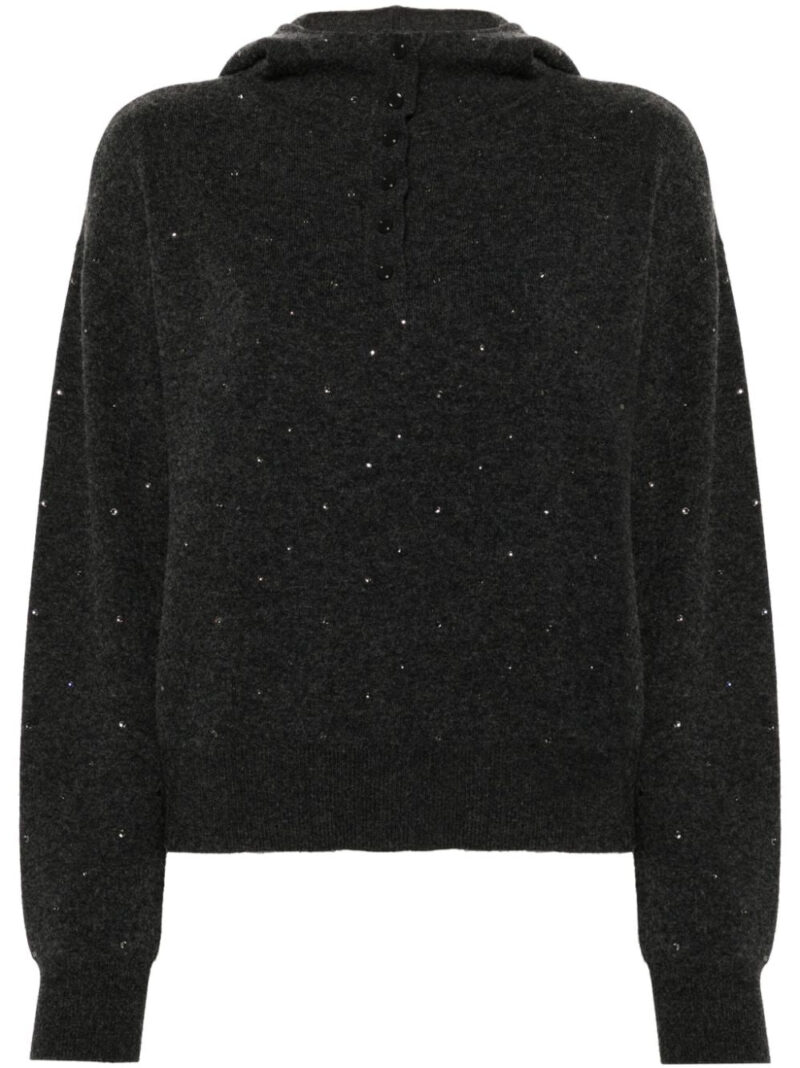 SANDRO  rhinestone-embellished sweater