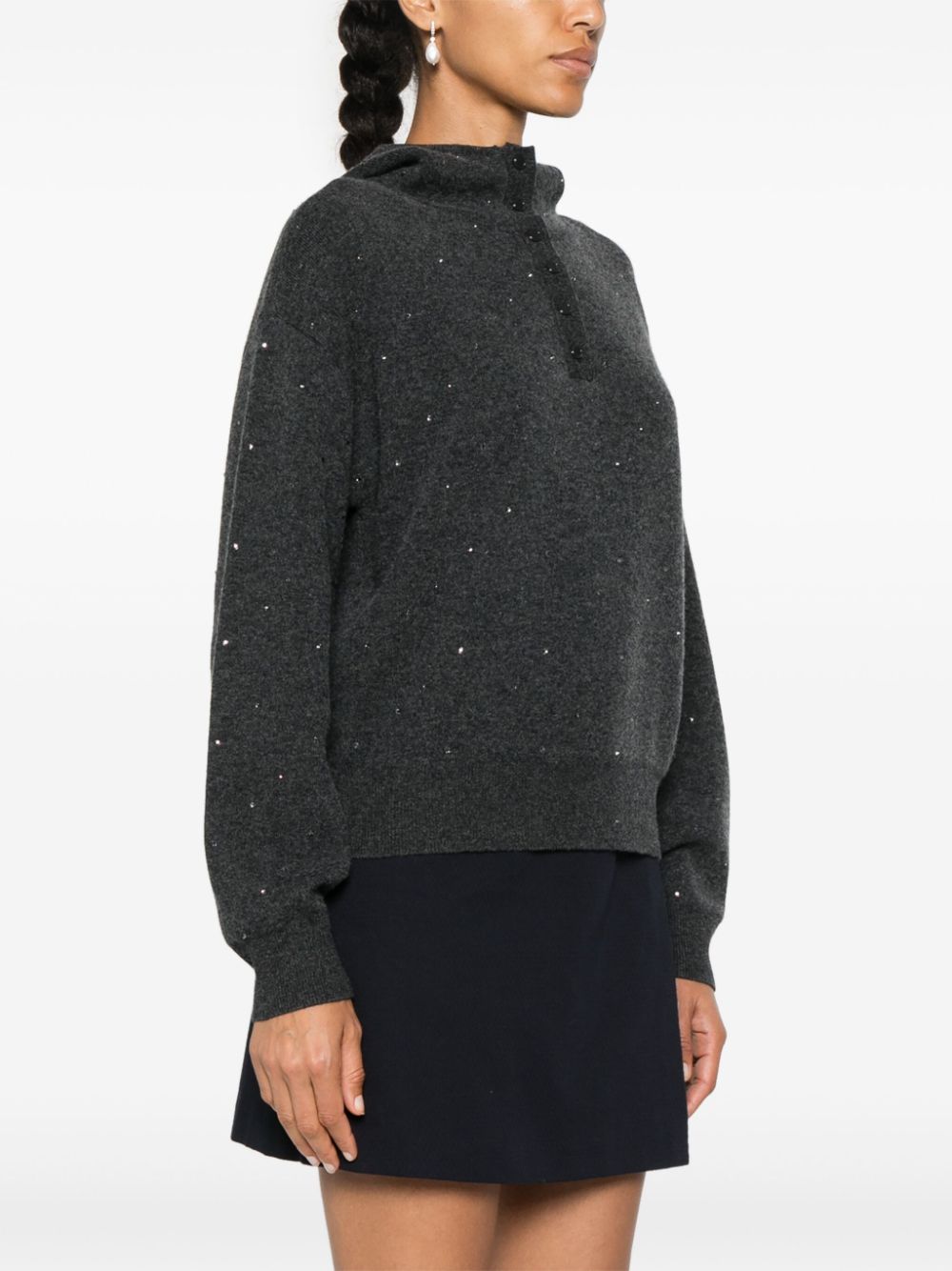 SANDRO rhinestone-embellished sweater - Image 3