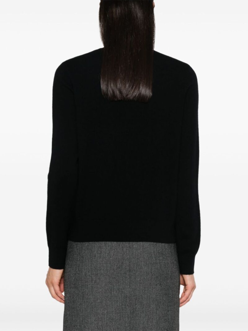 SANDRO  beaded-trim roll-neck jumper