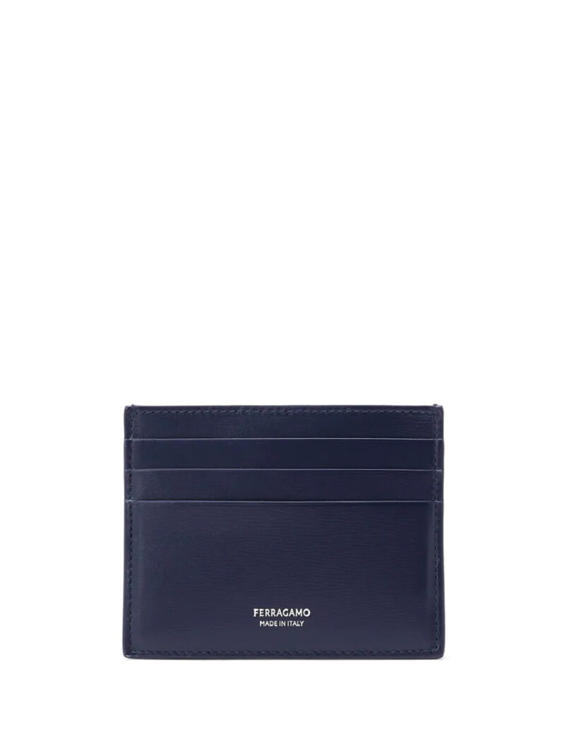 Ferragamo  logo-stamp card holder