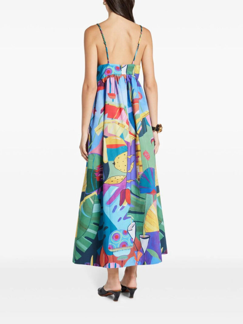FARM Rio  Tropical Scenario cotton maxi dress