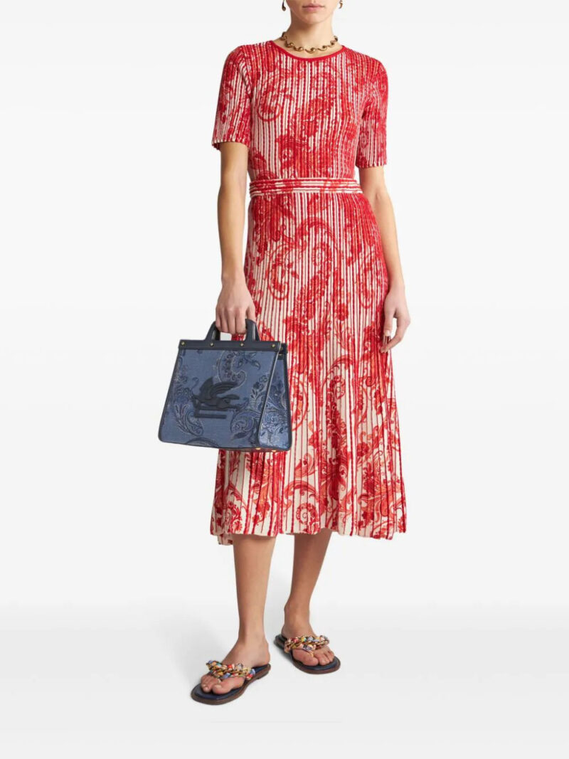 ETRO  paisley-print knit midi skirt