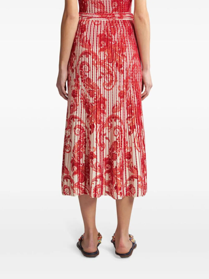 ETRO  paisley-print knit midi skirt