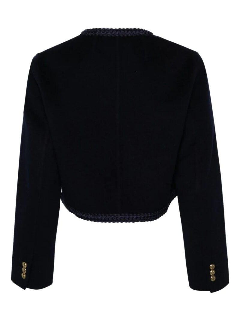 SANDRO  cropped felted jacket