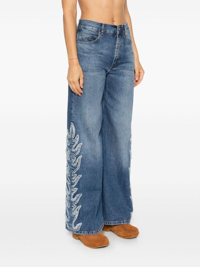 SANDRO embroidered jeans